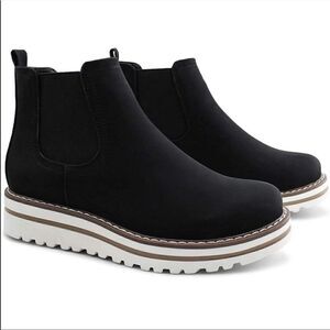 Ankle Boots Waterproof New Black
